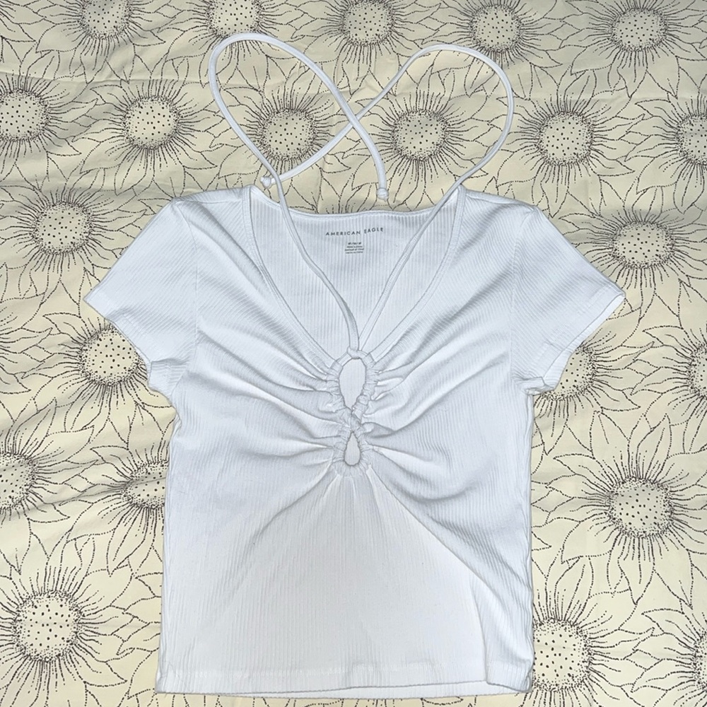 American Eagle White Tank Top